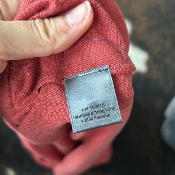 John Varvatos Linen Shirt | Size XXL | Brand New | Orange/Red | Retails $300+ - Picture 5 of 8